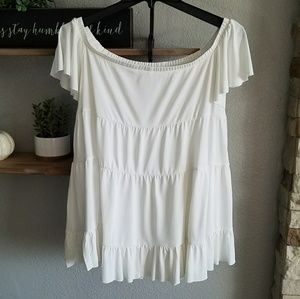 Teired Off The Shoulder Top